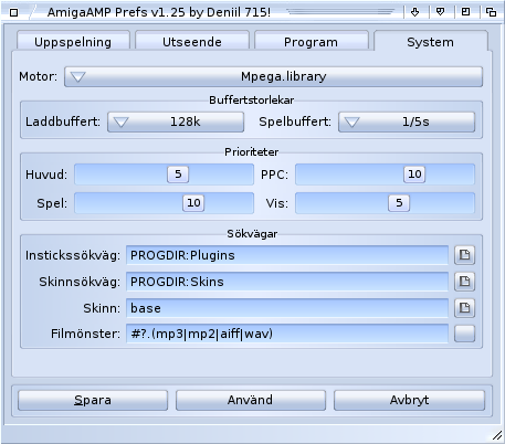 AmigaAMP-Prefs