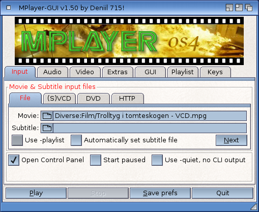 MPlayer-GUI